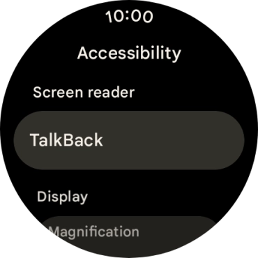 Press TalkBack and follow the instructions on the screen to turn the function on or off.