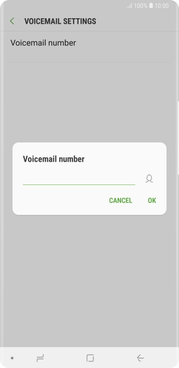 Key in +447953222222 and press OK.
