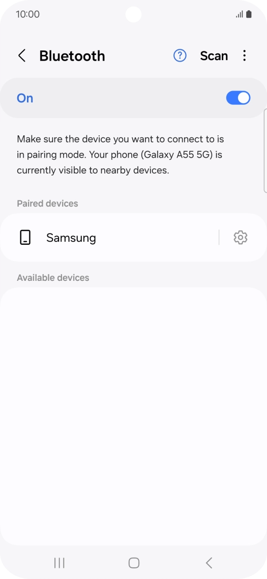 Press the Home key to return to the home screen.