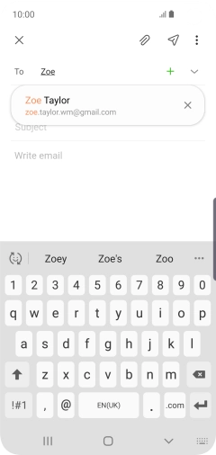 Press the required contact.