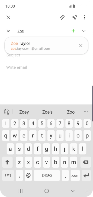 Press the required contact.