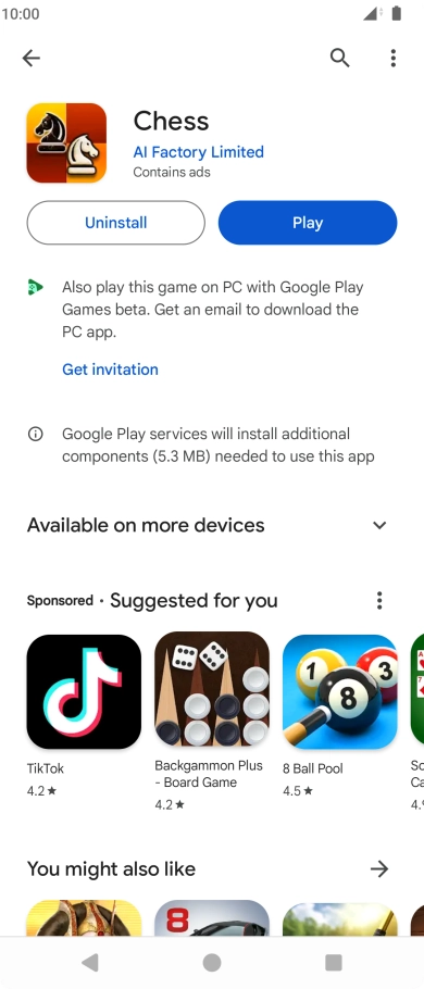 Press the Home key to return to the home screen.