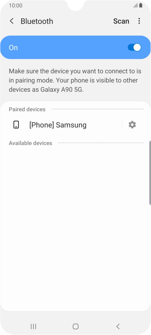 Press the Home key to return to the home screen.