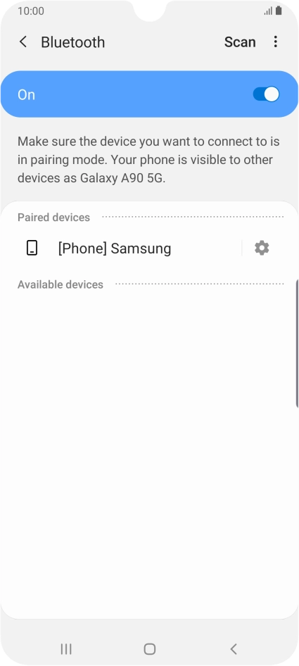 Press the Home key to return to the home screen.