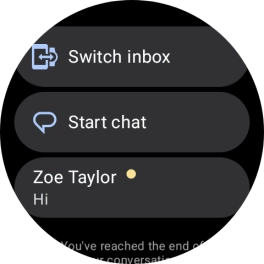 Press the required text message to read it.