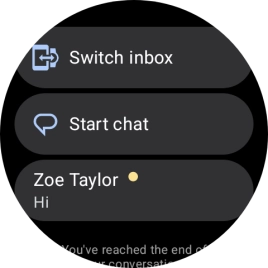 Press the required text message to read it.