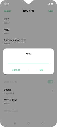 Key in 33 and press OK.