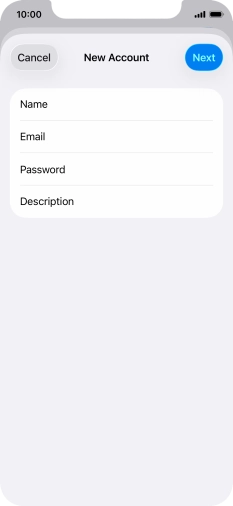 Press Description and key in the required name.