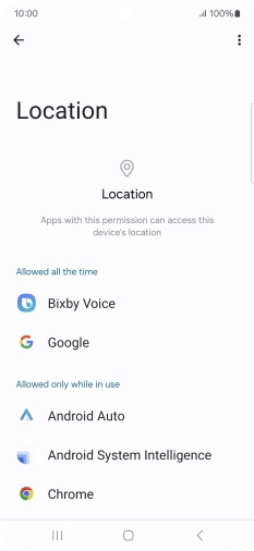 Press the required app.