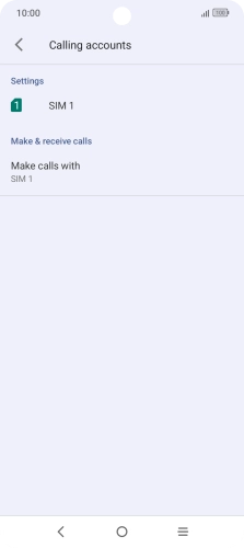 Press the name of the SIM.