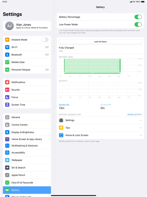 Slide your finger upwards starting from the bottom of the screen to return to the home screen.