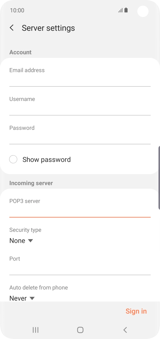 Press the drop down list below 