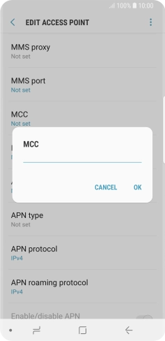Key in 234 and press OK.