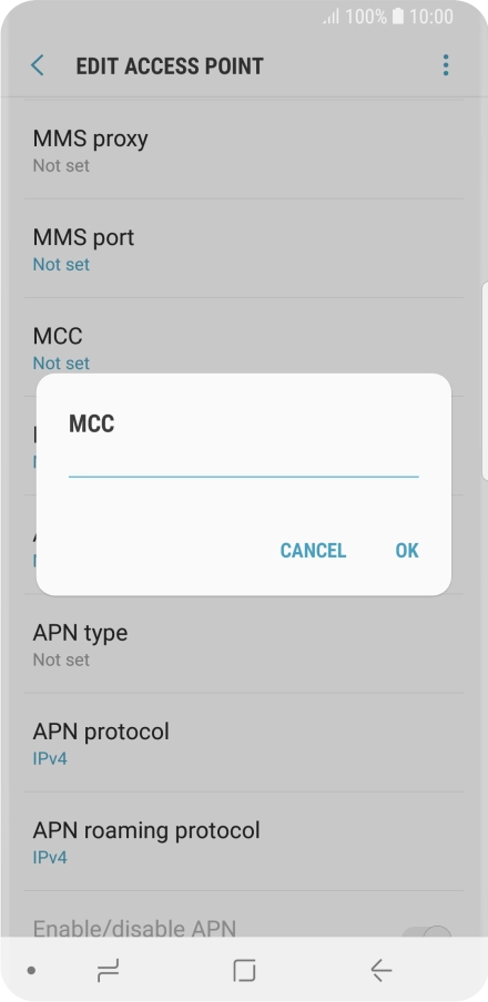 Key in 234 and press OK.