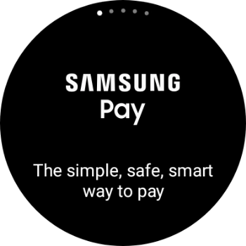 Press and hold the Return key to activate Samsung Pay.