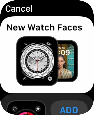 Turn the Digital Crown to see the different watch faces.
