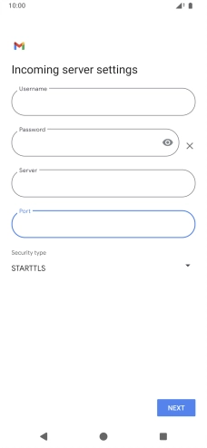 Press the drop down list below 