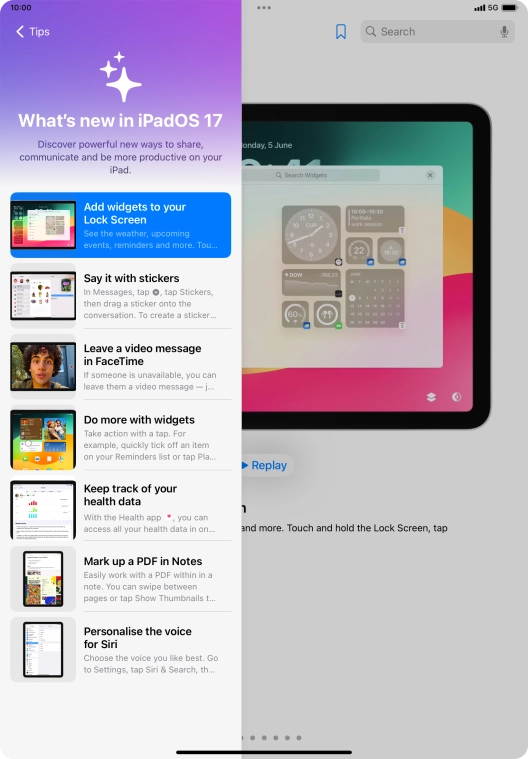 Slide your finger upwards starting from the bottom of the screen to return to the home screen.