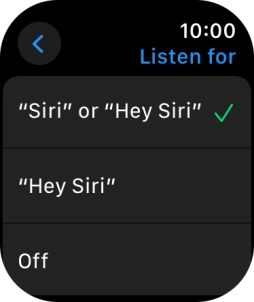 Press the required setting to turn the function on or off.
