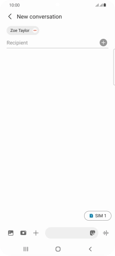 Press the SIM icon to select the required SIM.