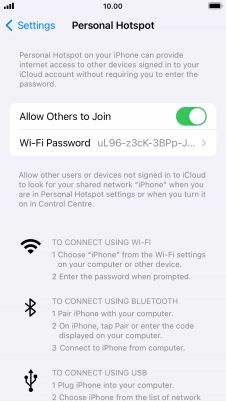 Press the Home key to return to the home screen.