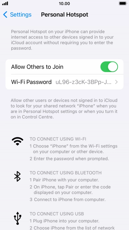 Press the Home key to return to the home screen.