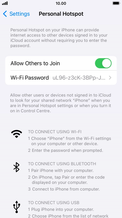 Press the Home key to return to the home screen.