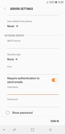 Press the field below 