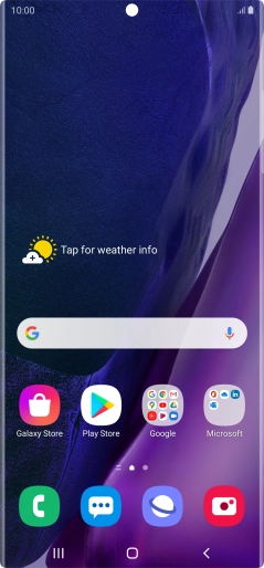 Slide two fingers downwards starting from the top of the screen.