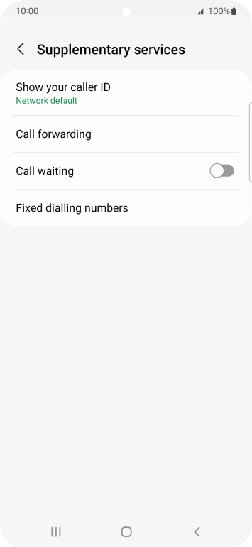 Press Call forwarding.