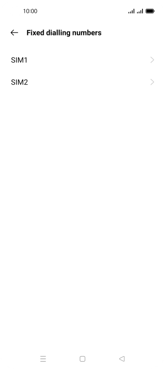 Press the required SIM.