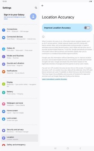 If you press the indicator next to 