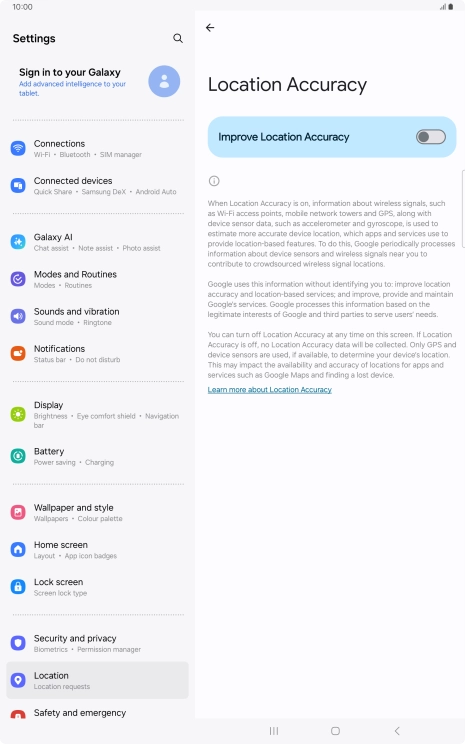 If you press the indicator next to 