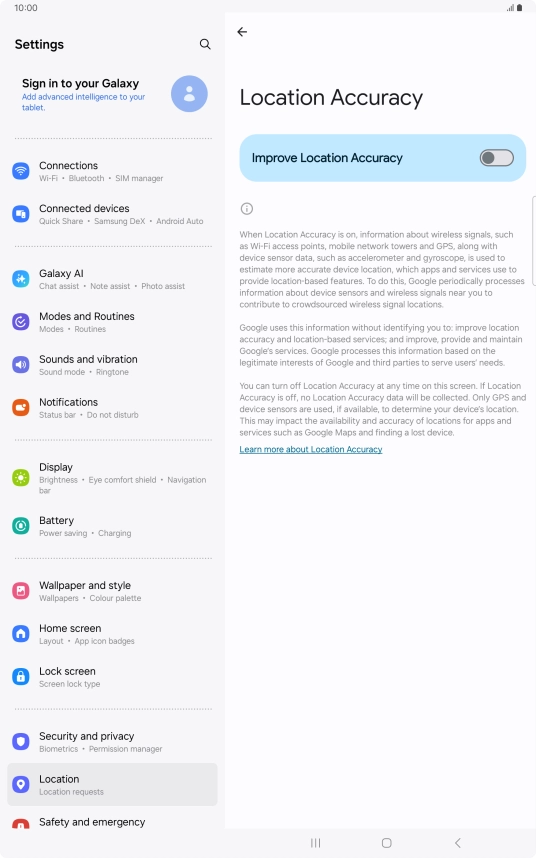 If you press the indicator next to 