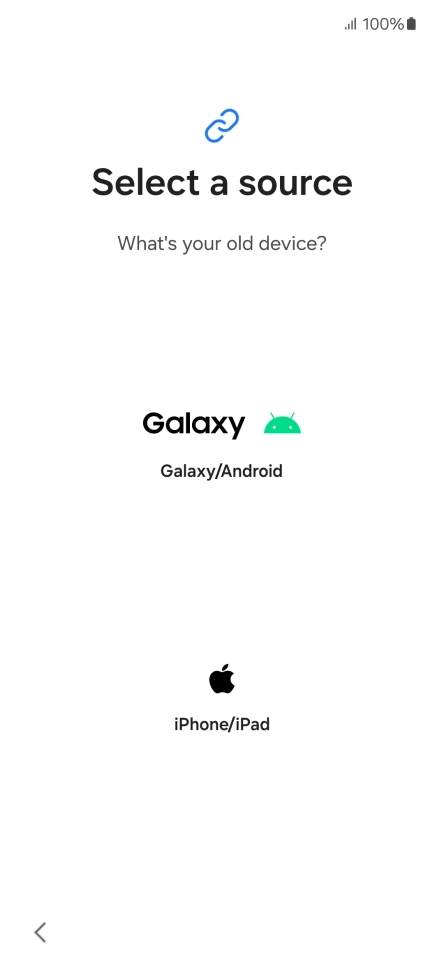 Press the required setting and follow the instructions on the screen to transfer the content from another phone.