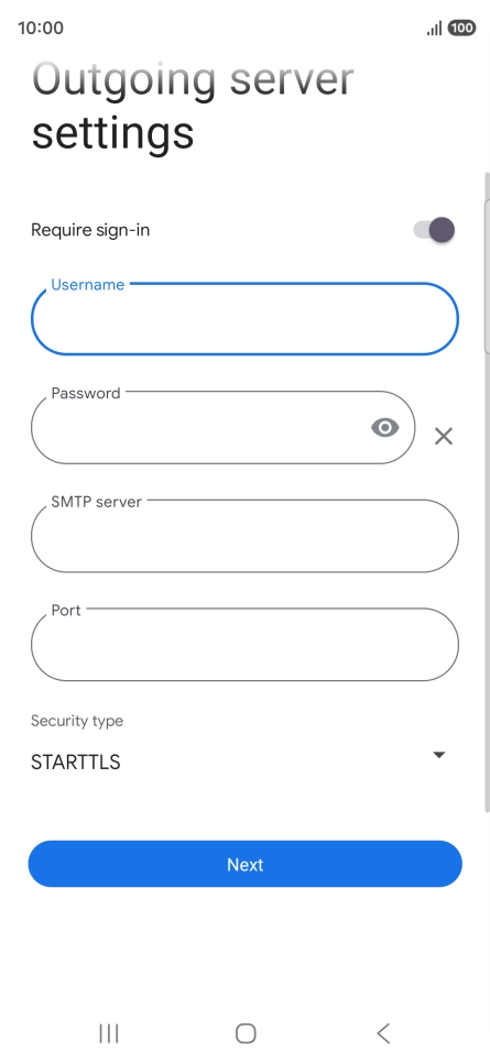 Press the field below 