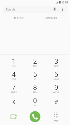Press the menu icon.
