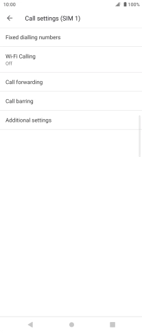 Press Call forwarding.