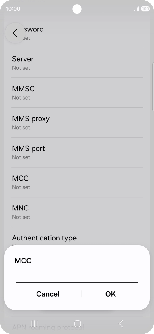 Key in 234 and press OK.