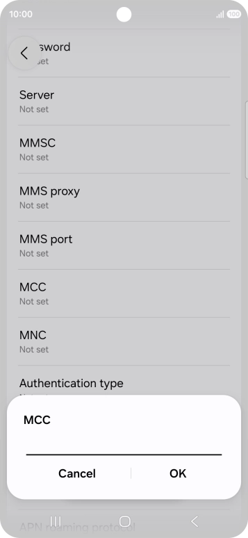 Key in 234 and press OK.