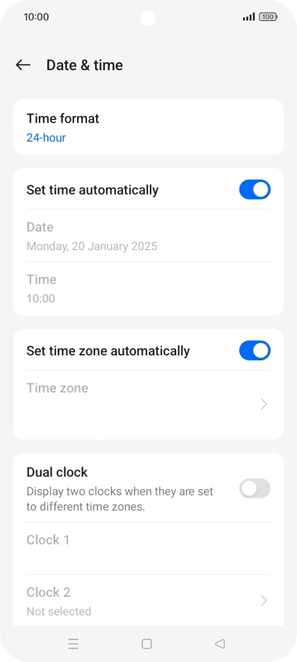 Press the Home key to return to the home screen.