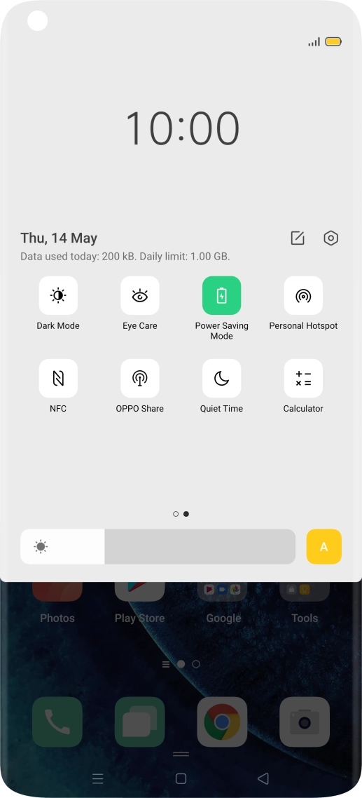 Press the Home key to return to the home screen.