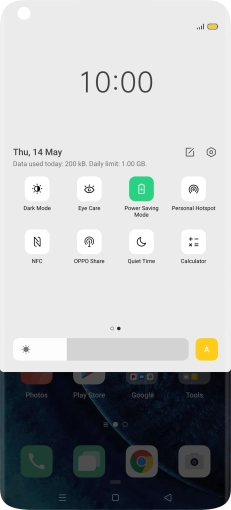 Press the Home key to return to the home screen.