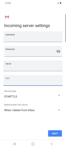 Press the drop down list below 