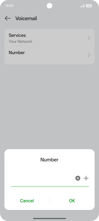 Key in +447953222222 and press OK.