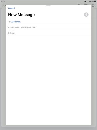 Press Subject: and key in the required subject.