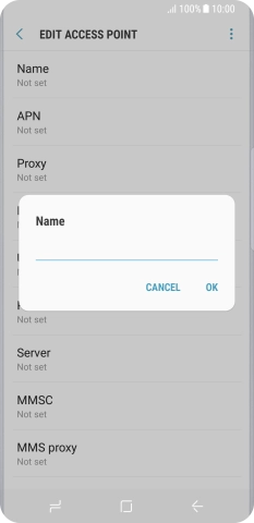 Key in EE MMS and press OK.