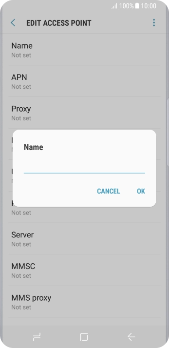 Key in EE MMS and press OK.