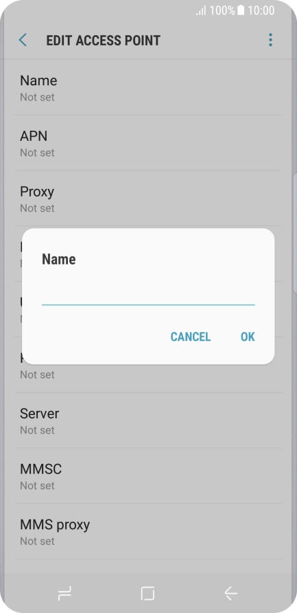 Key in EE MMS and press OK.