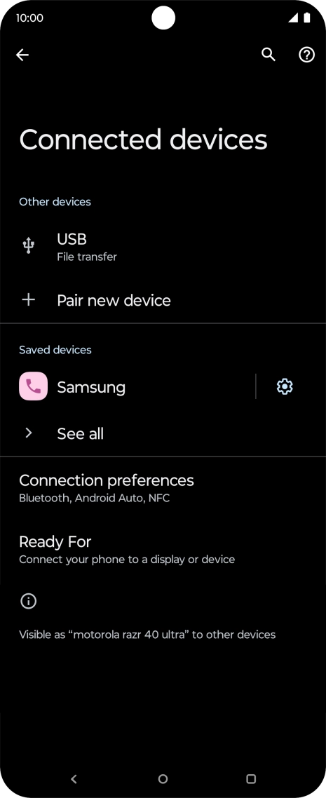 Press the Home key to return to the home screen.